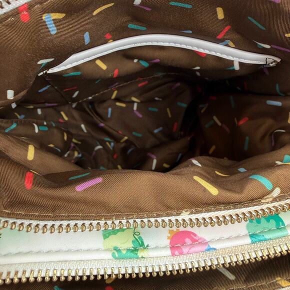 Retired Loungefly Disney Princess Ice Cream Print Crossbody Purse Handbag - Picture 7 of 16